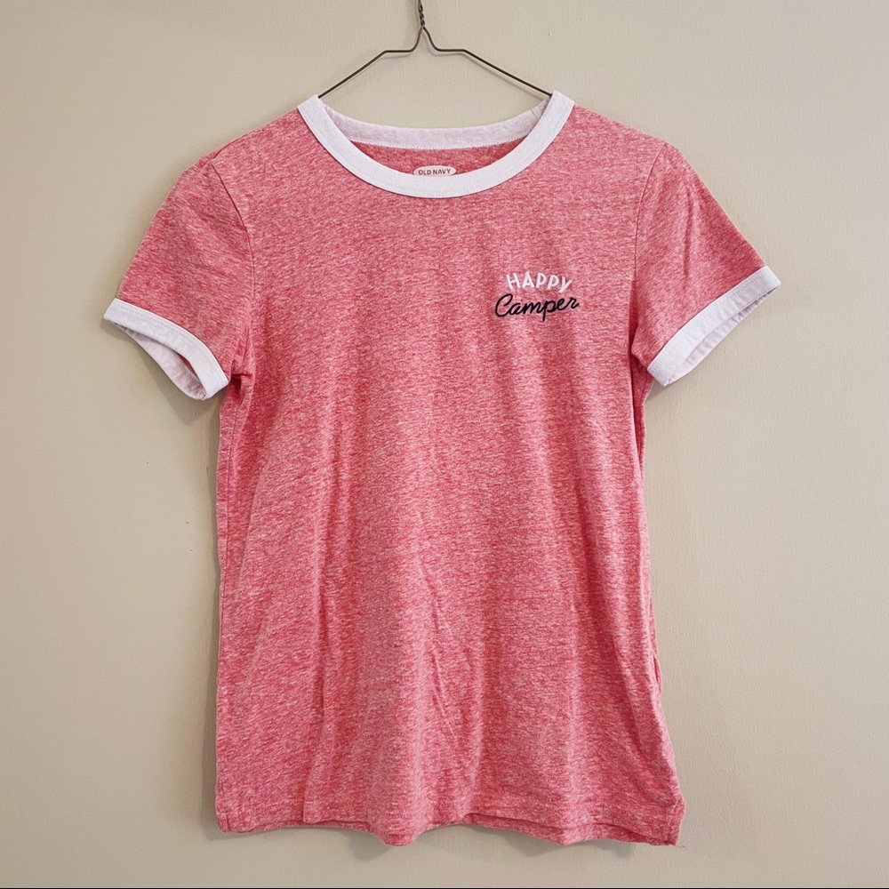 OLD NAVY “happy camper” ringer tee